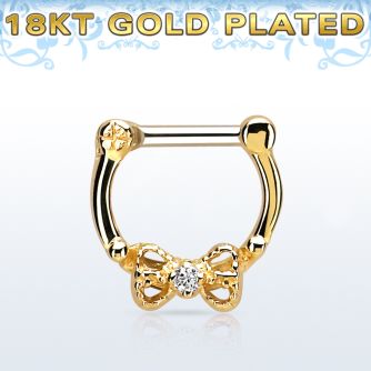 gsepk14 septum click plata 925 oro 18 kts barra cierre acero 316l arco zirconia centro mayorista