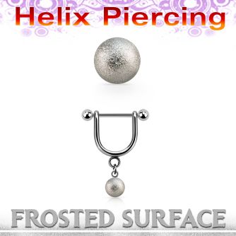 heufo5s piercing helix estribo acero quirurgico barbell bolas 3mm bola acero esmerilada 5mm al por mayor