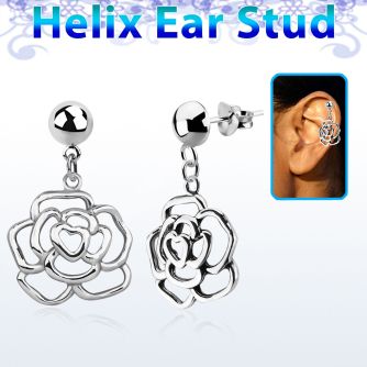 hexvd10 piercing helix plata esterlina lisa colgante plata 925 rosa eja distribuidor