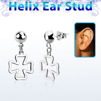 hexvd19 piercing helix plata esterlina 925 lisa cruz eja distribuidor mayorista