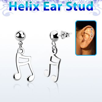hexvd20 piercing helix plata esterlina 925 lisa signo melodia colgado eja distribuidor mayorista
