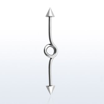 inbcn5 barbell industrial loop acero 316l conos 5mm venta