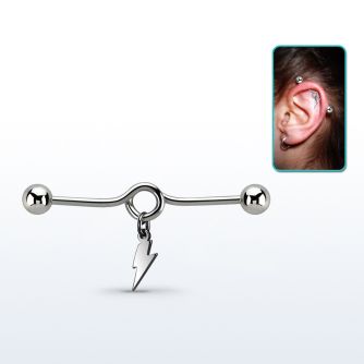 indd14 barbell industrial loop con aro acero quirurgico bolas 5mm colgante acero liso rayo mayorista