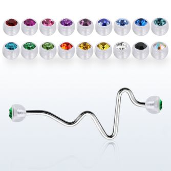 ineajb5 steel industrial heart bea barbell acrylic crystal ball