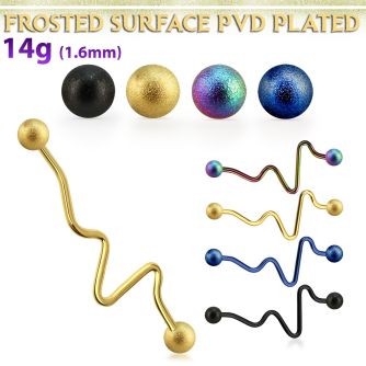 intefo5 barbell industrial corazon acero 316l anodizado bolas acero esmerilado 5mm mayorista