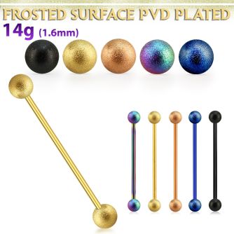 intfo5 anodized steel industrial barbell wmm frosted steel ball