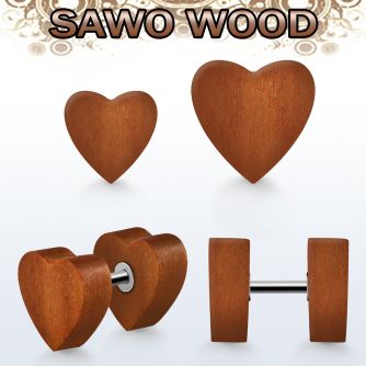 ipswht plug falso madera sawo corazon acero 316l distribuidor