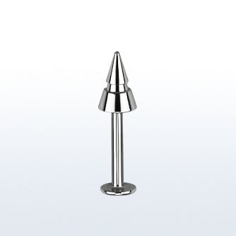 lbcn4e labret acero quirurgico cono hendiduras 4mm distribuidor mayorista