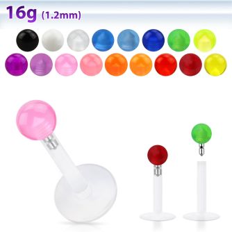 lbivb3 labret bio flexible bola acrilico uv 3mm presion distribuidor mayorista