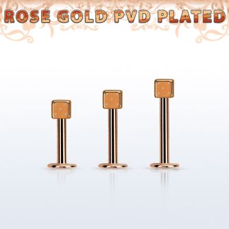 lbttdi25 labret acero 316l pvd oro rosa dado 2 5mm mayorista
