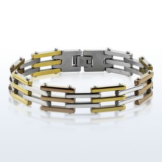 mgcob3 brazalete acero inoxidable barras dobles triples brillo espejo alternativas mayorista
