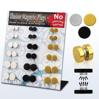 mgmpr8 polish steel anodized steel magnetic plugs wo o ring