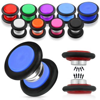 mpvr acrylic magnetic fake plug with rubber o rings