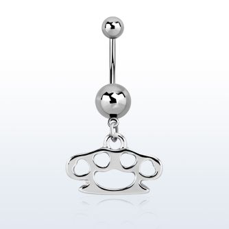 msd376 piercing ombligo acero quirurgico bola acero liso 5 8mm puno americano colgado distribuidor mayorista