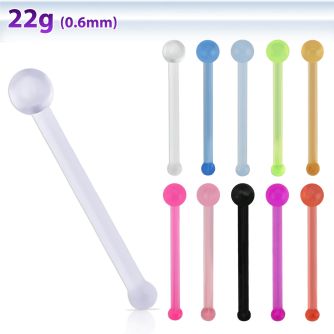 nbrta retainer piercing nariz hueso acrilico flexible 0 6mm bola 1 5mm distribuidor