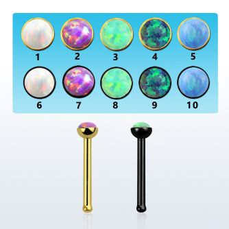 nbst20op piercing nariz hueso acero 316l anodizado opalos sinteticos redondos 1 5mm mayorista