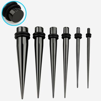 nltpgx pvd 316l steel taper w double o ring