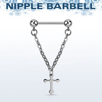 npdl5 banana pezon acero quirurgico bolas 5mm conectadas cruz acero distribuidor mayorista