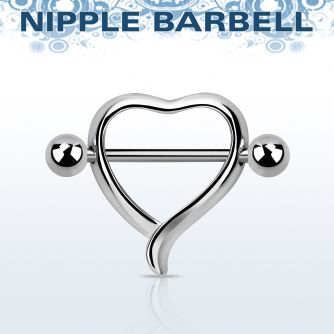 npsh11 pezonera corazon barbell acero 316l bolas 5mm la pezonera esta plata 925 15mm mayorista