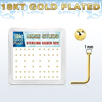 nsmx5rg caja 52 piercing nariz plata 925 0 6mm oro 18 kts redonda 1mm mayorista