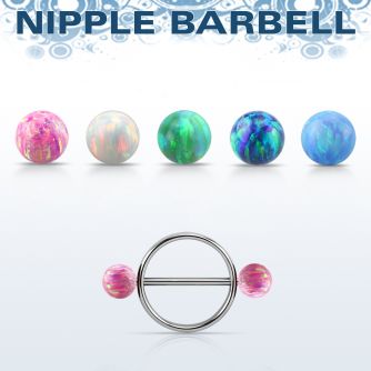 opnpe5 pezonera pezon redonda acero quirurgio barbell acero 316l 1 6m bolas opalo 5mm distribuidor mayorista