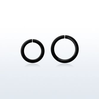 pvd plated surgical steel seamless ring   14g (1.6mm)