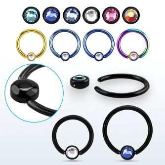 rccrt3 aro bola presion acero 316l pvd disco redondo 3mm cristal plano bisel mayorista