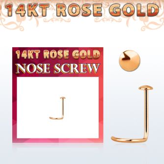 rsrd piercing nariz oro rosa 14 kts 0 6mm redonda oro liso 2mm distribuidor mayorista