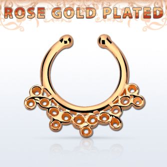 rssepd5 septum click falso plata 925 oro rosa 1mm indio elaborado 12mm distribuidor