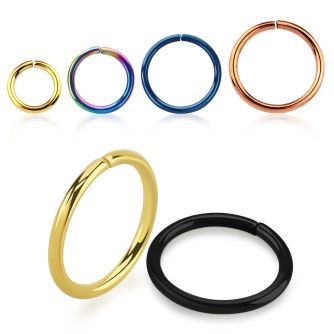 selt16 pvd plated 316l steel ring 16 1 2mm diameter 6mm 10mm