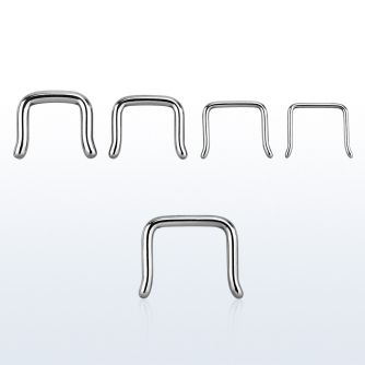 sepb 316l steel septum retainer in outward inverted u shape