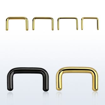 septa septum retenedor retainer acero 316l pvd u invertida al por mayor