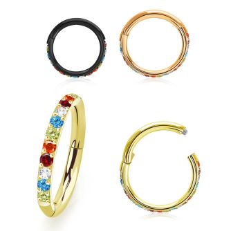 sgsh10rbt pvd steel hinged segment ring 16g outward cnc