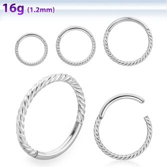sgsh20 316l steel hinged segment ring twisted wire