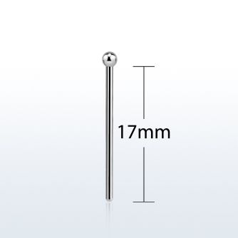 snyb18 piercing nariz doblar tu mismo acero quirurgico 1mm bola 2mm 17mm distribuidor