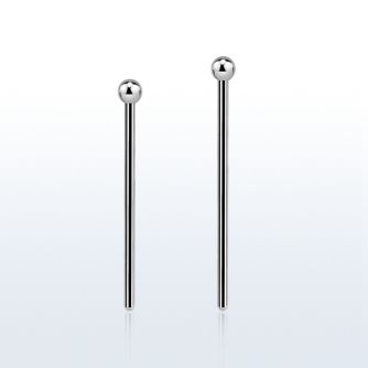 snyb20 steel bend it nose stud w a 2mm ball shaped top