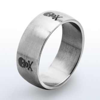 sr18 anillo acero inoxidable banda lisa calavera gravada venta