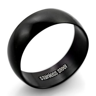 srb17 anillo banda ancha acero inoxidable anodizado negro distribuidor mayorista