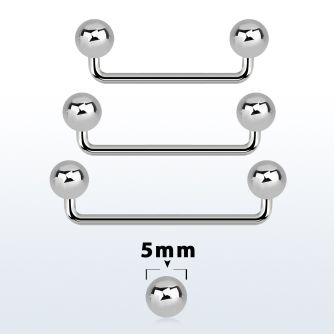sudb5 barbell superficial industrial acero quirurgico 90 grados bolas 5mm mayorista