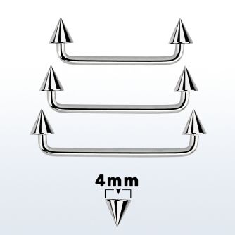sudcn4 barbell superficial industrial acero quirurgico 90 grados conos acero 4mm al por mayor