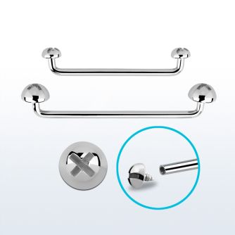 sudid barbell superficial industrial acero quirurgico rosca interna 90 grados formas tuerca tornillo 4 6mm mayorista