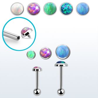 trgo piercing barbell tragus acero quirurgico opalo 3mm 5mm bola 3mm piercing tragus triple distribuidor mayorista