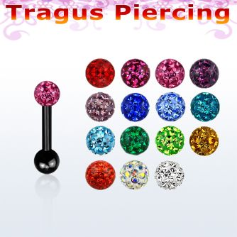 trgt7 anodized 316l steel tragus piercing w multicrystal ball