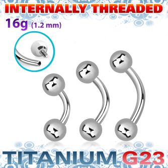ubneb4si titanium g23 internal banana 4mm balls