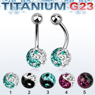 ubnfr8y titanium g23 belly banana w top yinyang ferido ball