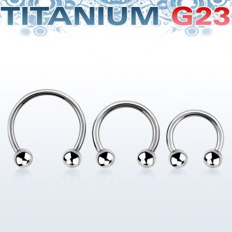 ucbb titanium g23 circular barbell with two 4mm balls