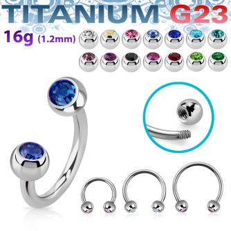 ucbejb4 titanium g23 circular barbell 4mm jewel balls