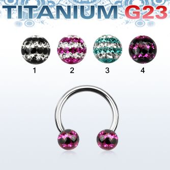 ucbfr5d titanium g23 circular barbell with a 5mm tri line ball