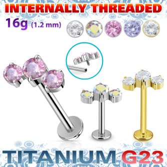 ulbin19 titanium g23 labret descending prong cz internal