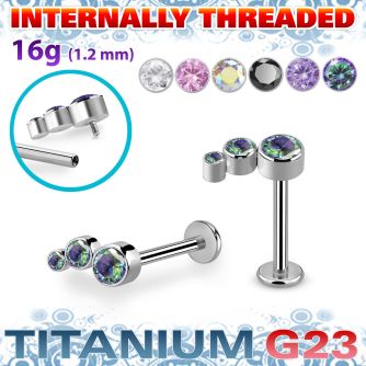 ulbin20xa titanium labret cz descending curve left internal